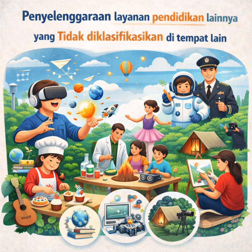 Penyelenggaraan layanan pendidikan lainnya yang tidak diklasifikasikan di tempat lain.